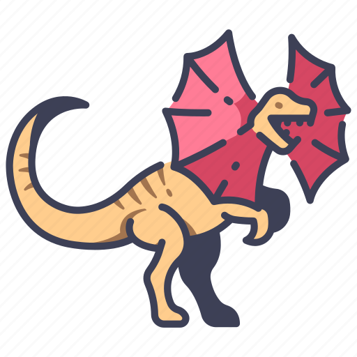 Ancient, animal, dilophosaurus, dino, dinosaur, jurassic, wild icon - Download on Iconfinder