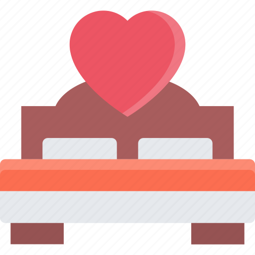 Bed, love, valentine, romance, wedding, romantic, like icon - Download on Iconfinder