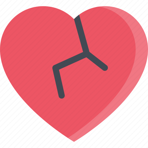 Broken, heart, love, valentine, romance, wedding, romantic icon - Download on Iconfinder