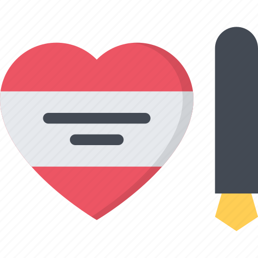 Write, valentine, love, heart, wedding, romance, pencil icon - Download on Iconfinder