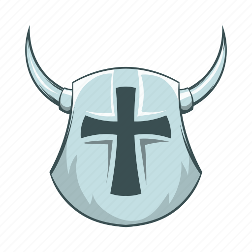 Ancient, cartoon, cross, horn, medieval, shield, viking icon - Download on Iconfinder