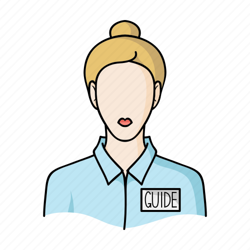 Museum, staff, tour guide, woman, worker icon - Download on Iconfinder