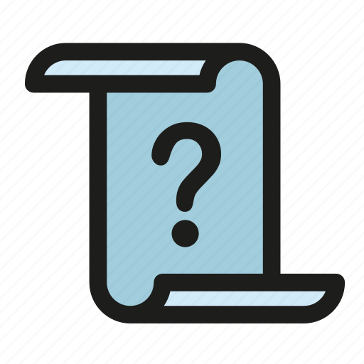 Comment, debate, essay, paper, query, question, unknown icon - Download on Iconfinder