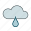 cloud, drop, forecast, rain, raining, weather, wet 