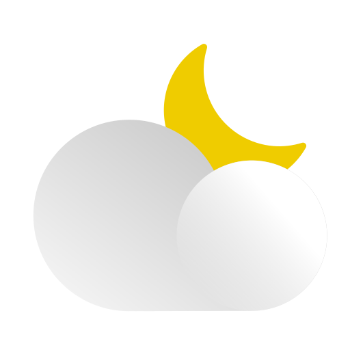 Cloud, cloudy, forecast, moon, night, weather icon - Free download
