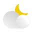 cloud, cloudy, forecast, moon, night, weather 