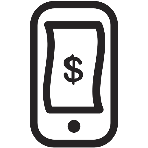 Mobile, money, withdraw, device, payment, smartphone icon - Free download
