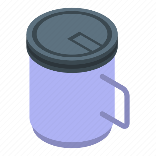 Tea, thermo, cup, isometric icon - Download on Iconfinder