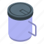 tea, thermo, cup, isometric 