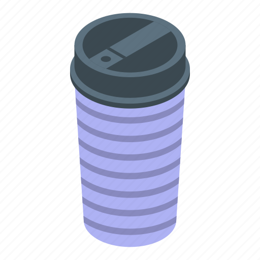 Beverage, thermo, cup, isometric icon - Download on Iconfinder