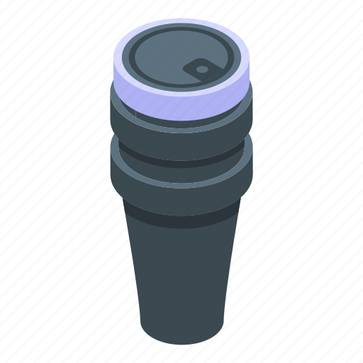 Home, thermo, cup, isometric icon - Download on Iconfinder