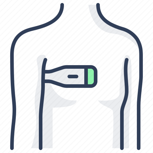 Armpit, thermometer, temperature, measure, fever, body icon - Download on Iconfinder