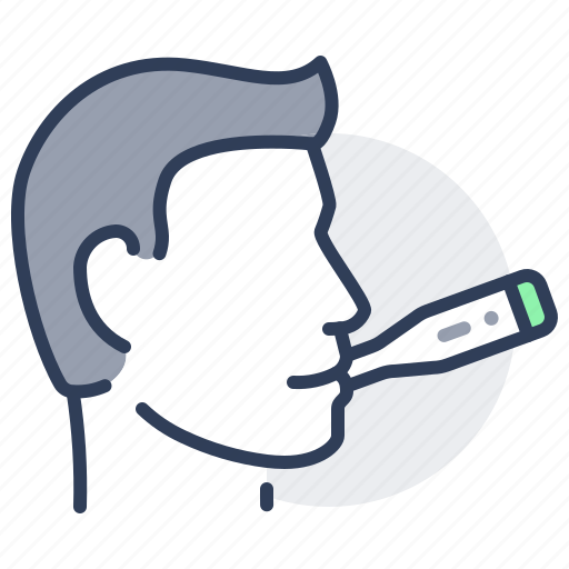 Oral, thermometer, temperature, measure, mouth, fever icon - Download on Iconfinder