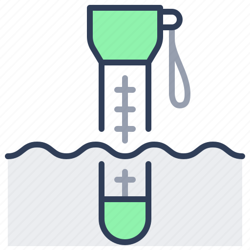 Water, thermometer, temperature, measure, floating icon - Download on Iconfinder