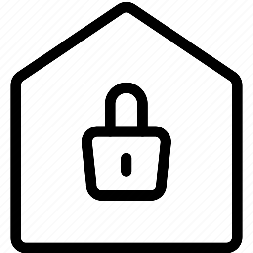 House, lock, security icon - Download on Iconfinder