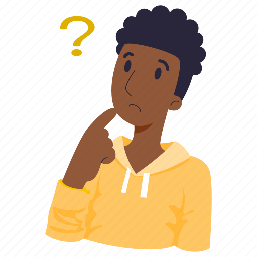 Avatar, thinking, person, idea, thought, discussion, question illustration - Download on Iconfinder