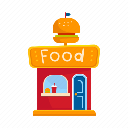 Counter, fast food, food, kiosk, stall, street vending icon - Download on Iconfinder
