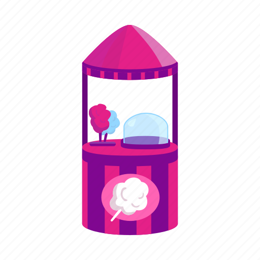 Cotton candy, counter, dessert, kiosk, stall, street vending icon - Download on Iconfinder