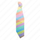 cartoon, clothes, colorful, isometric, neck, necktie, tie 