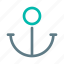 anchor, connection, marine, icon 