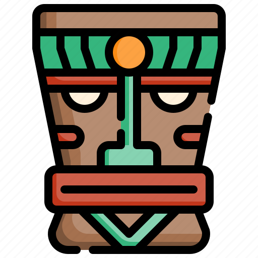 Tikiheadmask, head, tiki, mask, tribe icon - Download on Iconfinder