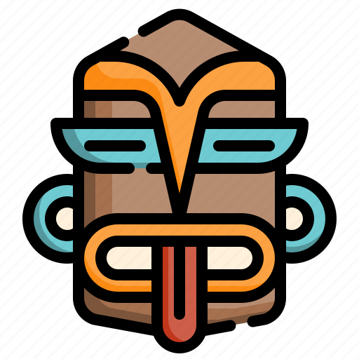 Tikiheadmask, tiki, head, mask, wood icon - Download on Iconfinder