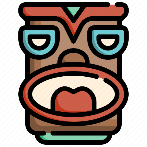 Tikiheadmask, tiki, mask, tribe, wood icon - Download on Iconfinder