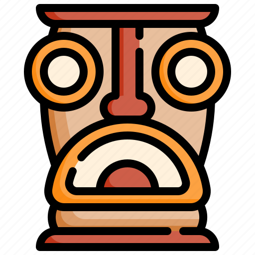Tikiheadmask, tiki, tribe, head, mask icon - Download on Iconfinder