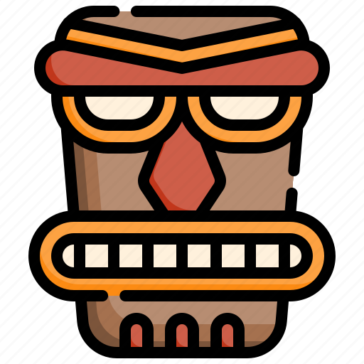 Tikiheadmask, tribe, head, tiki, mask icon - Download on Iconfinder