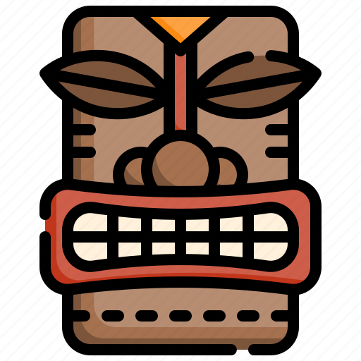 Tikiheadmask1, tiki, mask, tribe, head icon - Download on Iconfinder