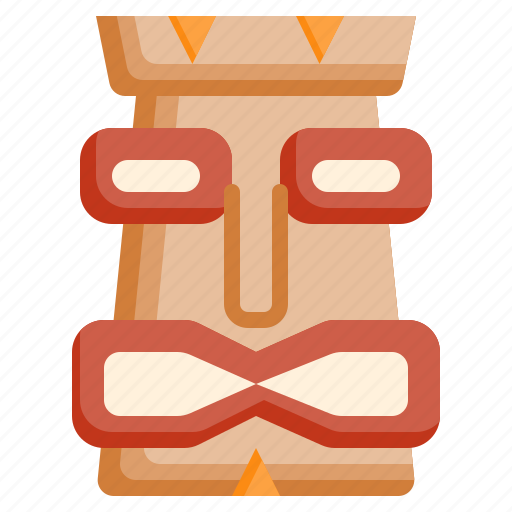 Tiki, heads, flaticon, tikiheadmask, head, mask, tribe icon - Download on Iconfinder