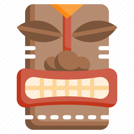 Tiki, heads, flaticon, tikiheadmask, mask, tribe, head icon - Download on Iconfinder