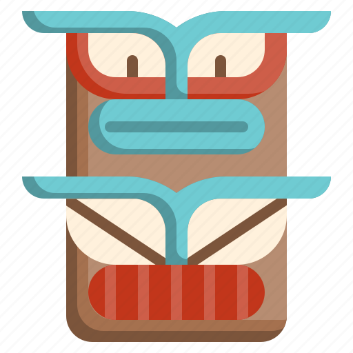 Tiki, heads, flaticon, tikiheadmask, wood, mask, tribe icon - Download on Iconfinder
