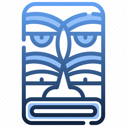 Tikiheadmask, mask, tribe, head, tiki icon - Download on Iconfinder
