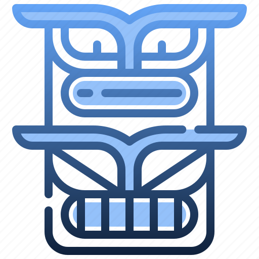 Tikiheadmask, tiki, wood, mask, tribe icon - Download on Iconfinder