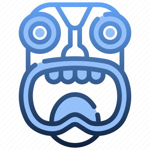 Tikiheadmask, wood, tiki, head, mask icon - Download on Iconfinder