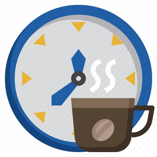 Time, coffee, break, cup, clock, date icon - Download on Iconfinder