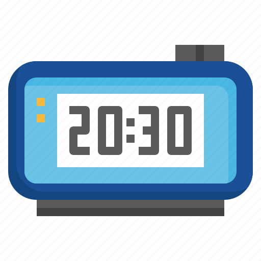 Time, digital, alarm, clock, morning icon - Download on Iconfinder