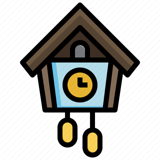 Time, cuckoo, clock, furniture, household, wall, ornament icon - Download on Iconfinder