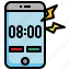 time, phone, alarm, clock, circular, date 