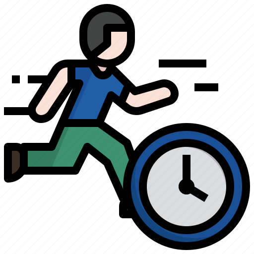 Time, running, late, run, routine, hurry icon - Download on Iconfinder