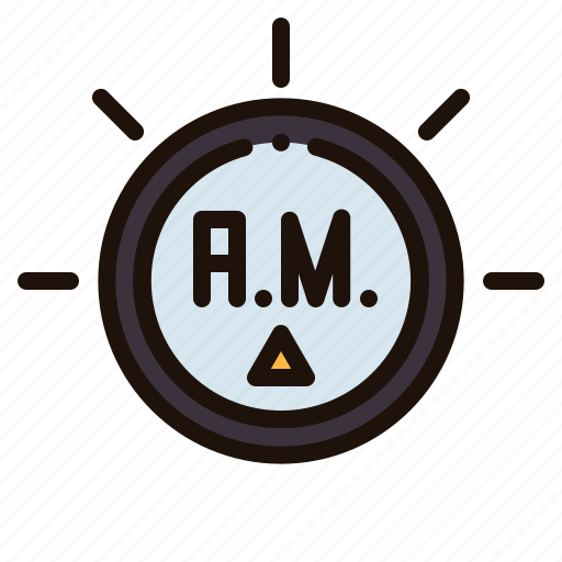 Am, time, date, morning, clock icon - Download on Iconfinder