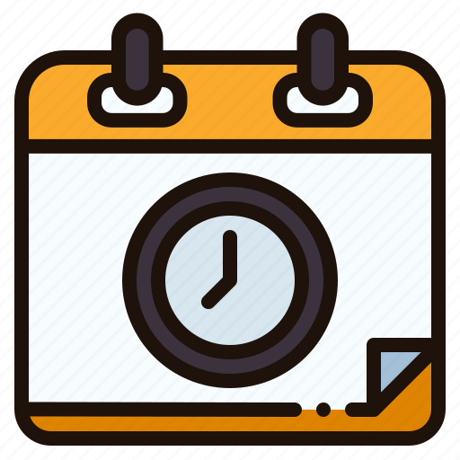 Schedule, organisation, calendar, time, clock, date icon - Download on Iconfinder