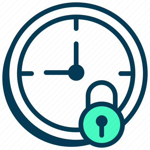 Clock, safe, security, session time, time icon - Download on Iconfinder