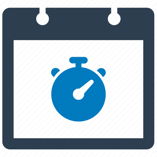 Calendar, event plan, schedule, stopwatch icon - Download on Iconfinder