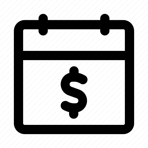 Payday, calendar, schedule, dollar, time, and, date icon - Download on Iconfinder
