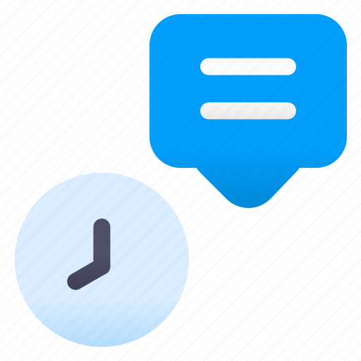 Chat, time, message, clock, mail icon - Download on Iconfinder