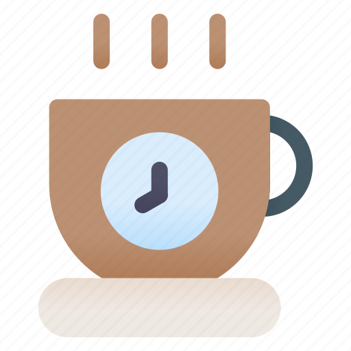 Coffee, tea, time, clock, watch icon - Download on Iconfinder