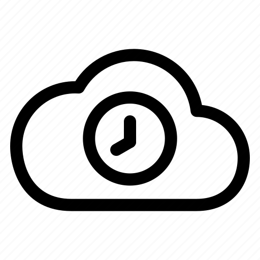 Oclock, cloud, weather, storage, data icon - Download on Iconfinder