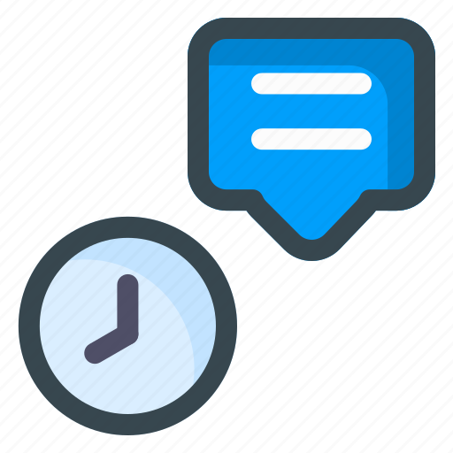 Chat, time, message, clock, mail, email, letter icon - Download on Iconfinder